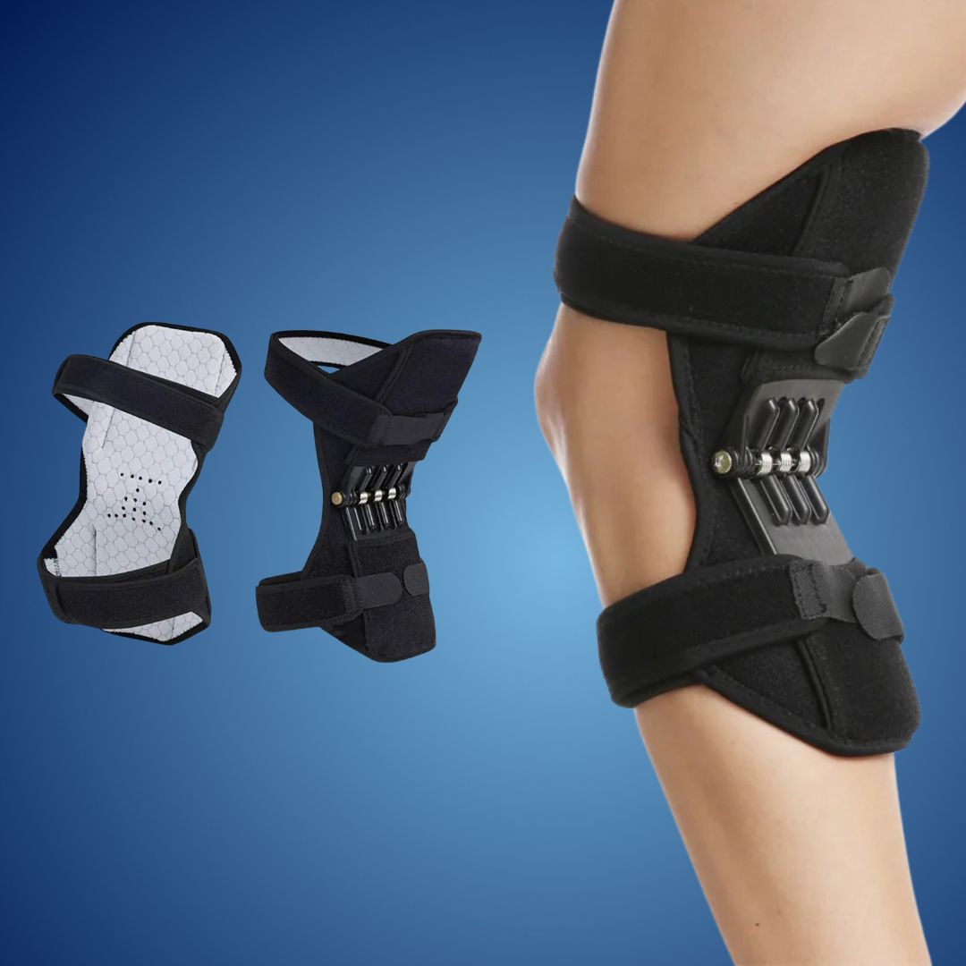 KneeGuard Pro | Set von 2 Scharnier-Kniebandagen-Stabilisatoren zur Schmerzlinderung | Verstellbare Unterstützung bei Knieverletzungen - Arthritis - Nach der Operation Rehabilitation Karnz