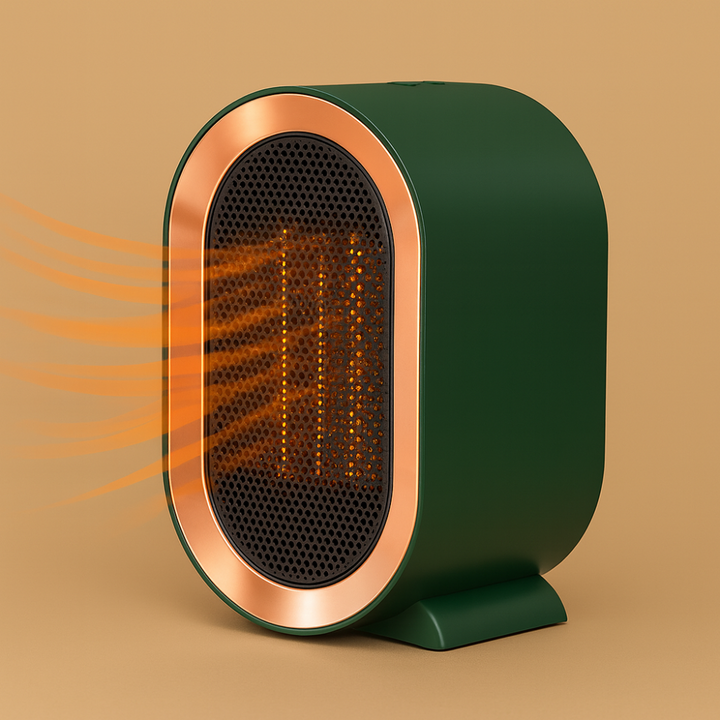 Karnz | Kompakter elektrischer Heizlüfter Energiesparende Keramik für kleine Räume – Leises Heizen 800-1200 W