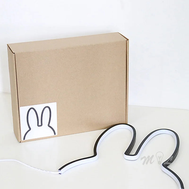 USB wiederaufladbare Kaninchen Nachtlicht mit Umgebungslicht - BunnyLight | Karnz