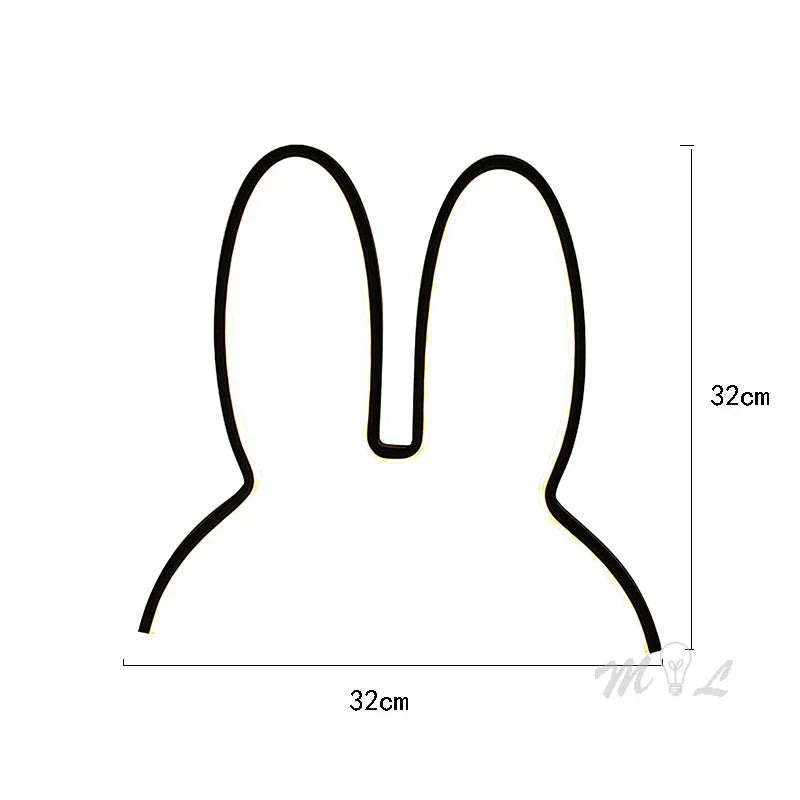 USB wiederaufladbare Kaninchen Nachtlicht mit Umgebungslicht - BunnyLight | Karnz
