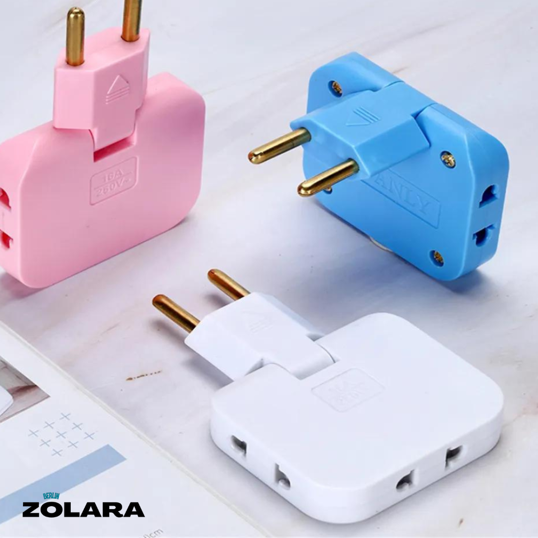 Drehbarer EU-Stecker Adapter | Mehrfachsteckdosen Eco (EU) | Karnz