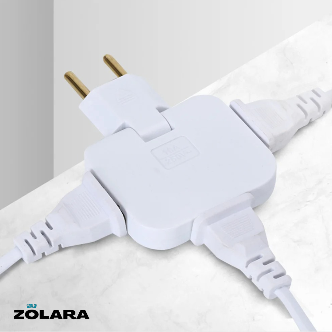 Drehbarer EU-Stecker Adapter | Mehrfachsteckdosen Eco (EU) | Karnz