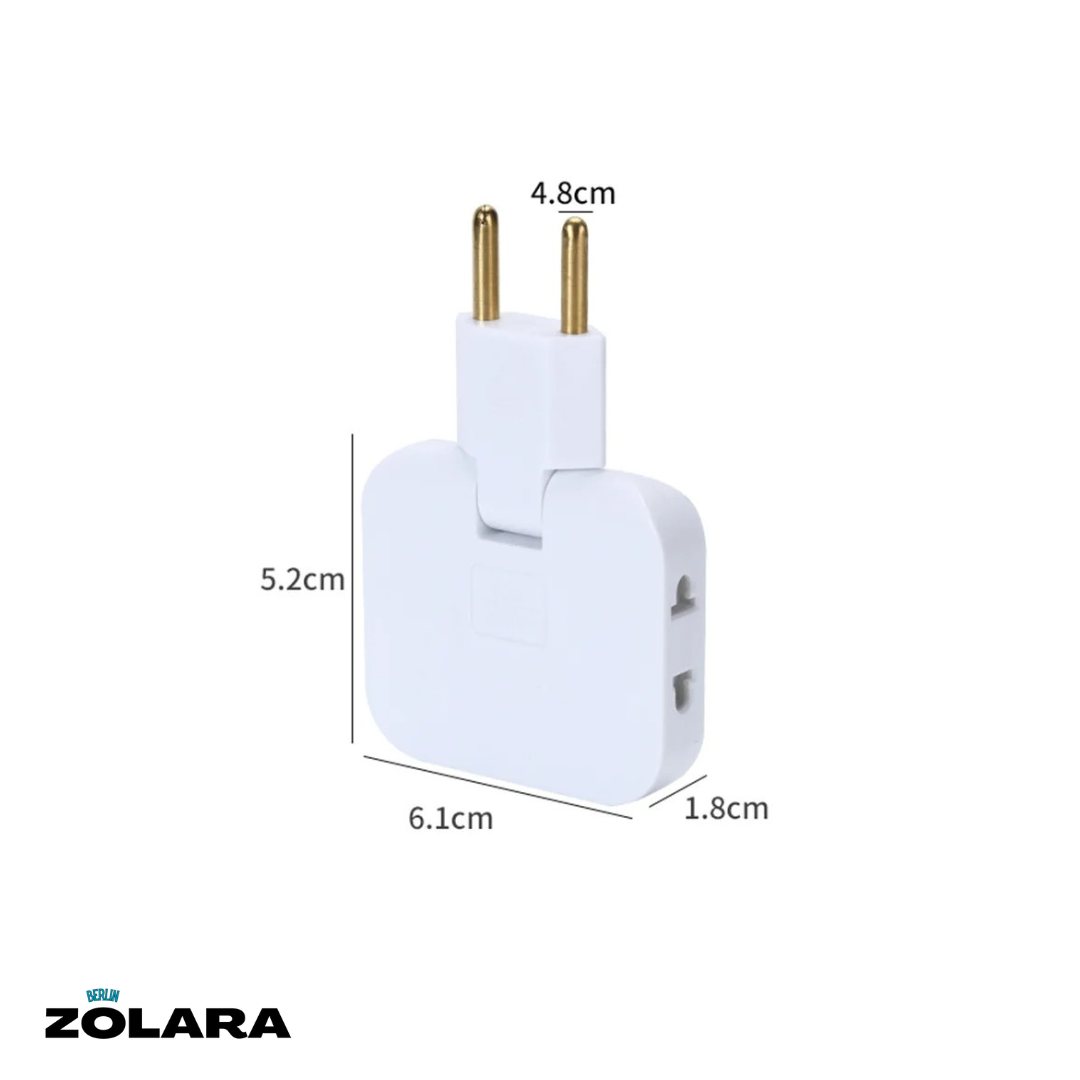 Drehbarer EU-Stecker Adapter | Mehrfachsteckdosen Eco (EU) | Karnz