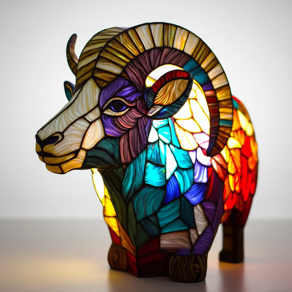 Künstlerische Tischlampe - AnimalGlow | Karnz