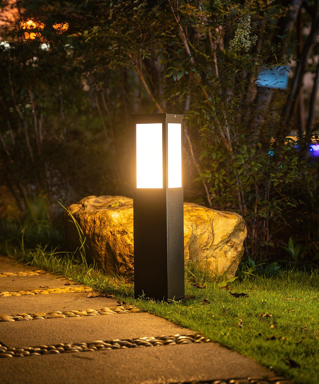 Moderne Außen-Bollard-Leuchte – Schlank und langlebig, wetterbeständig | Karnz