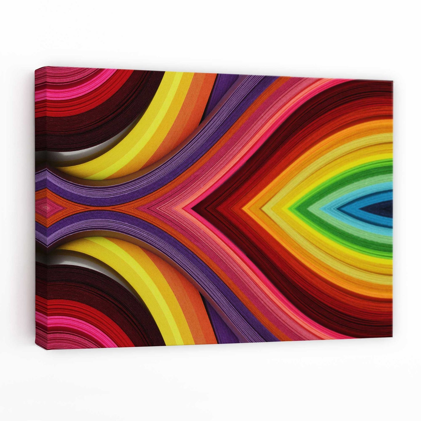 Abstrakter geometrischer Regenbogen-Wandkunst-Leinwanddruck