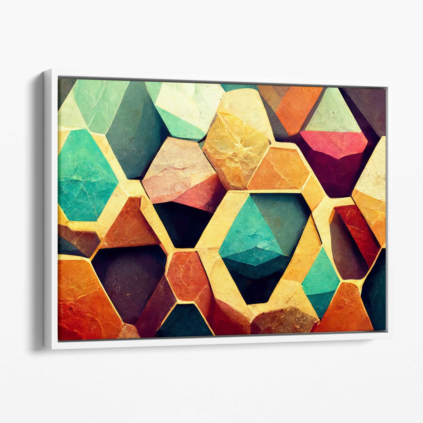 Abstrakter geometrischer Leinwanddruck