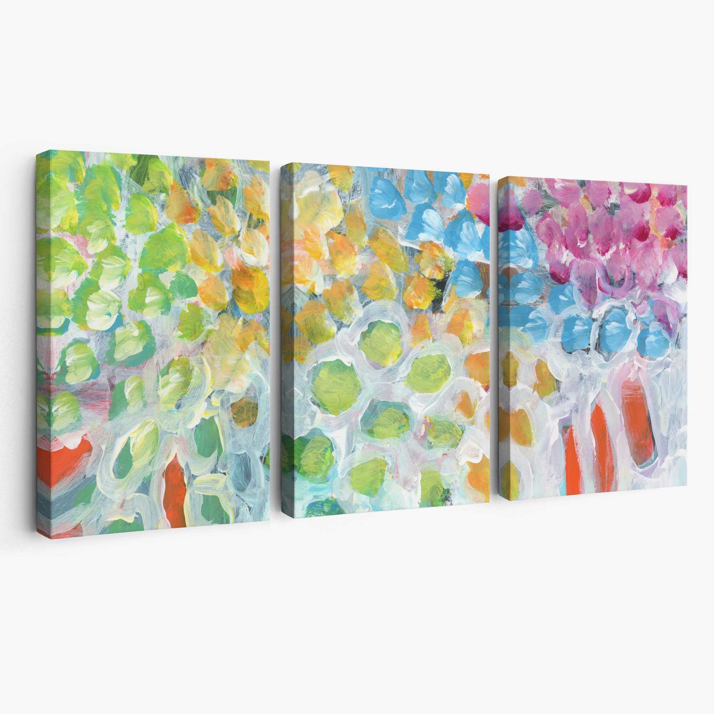 Abstrakte Kunst Sommerfrüchte Leinwand