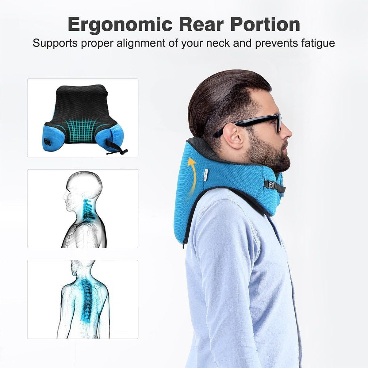6 in 1 Ergonomisches Kapuzen-Reise-Kissen | Karnz
