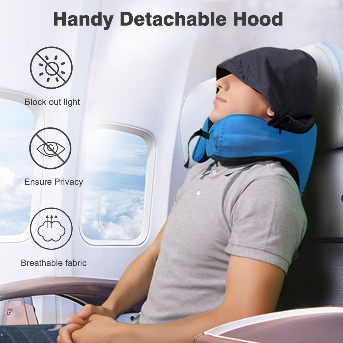 6 in 1 Ergonomisches Kapuzen-Reise-Kissen | Karnz