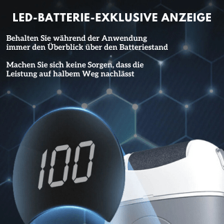Elektrischer Fußpflege-Roller mit USB-Akku | Karnz