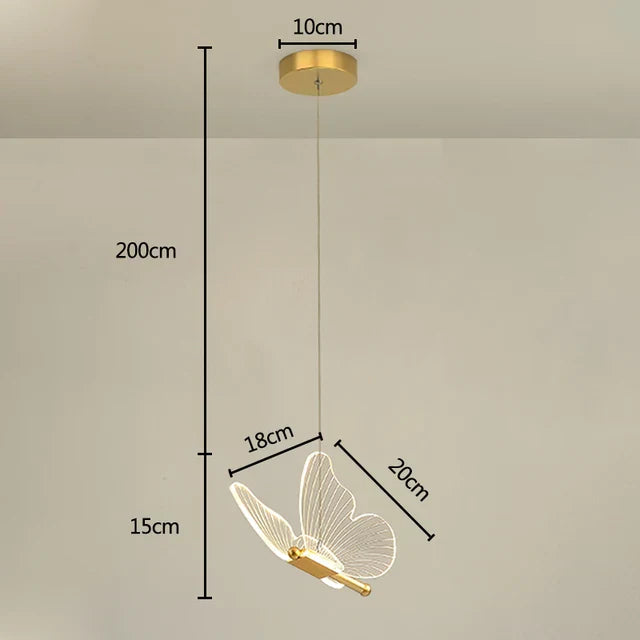 LED Schmetterling Hängelampe - Modernes Design für Kinderzimmer | Karnz