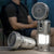 Campinglaterne mit Ventilator & Powerbank | Solar- und wiederaufladbares LED-Licht | Tragbares Outdoor-Equipment | Karnz