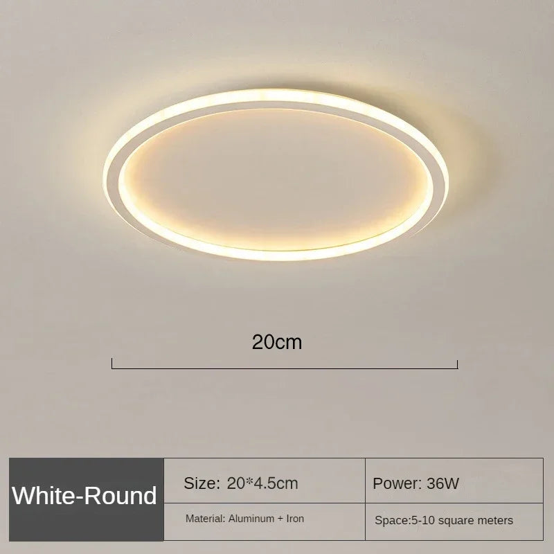 Skandinavische runde Deckenlampe - NordicGlow | Karnz