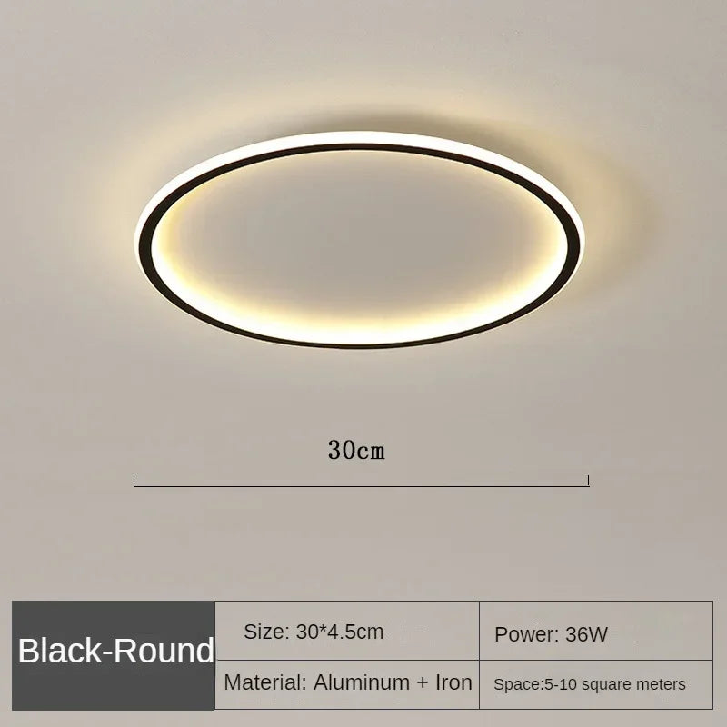 Skandinavische runde Deckenlampe - NordicGlow | Karnz