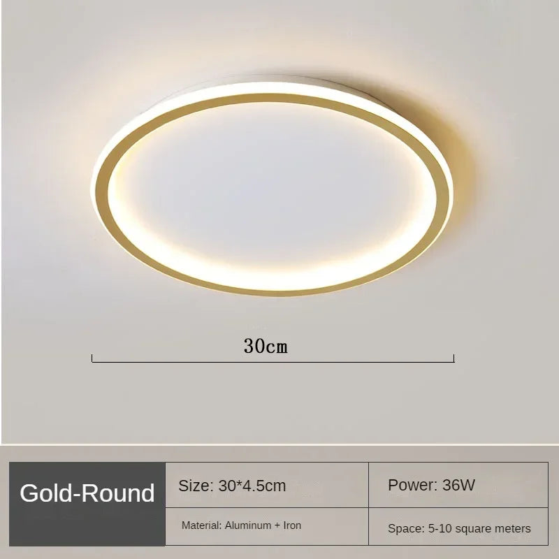 Skandinavische runde Deckenlampe - NordicGlow | Karnz