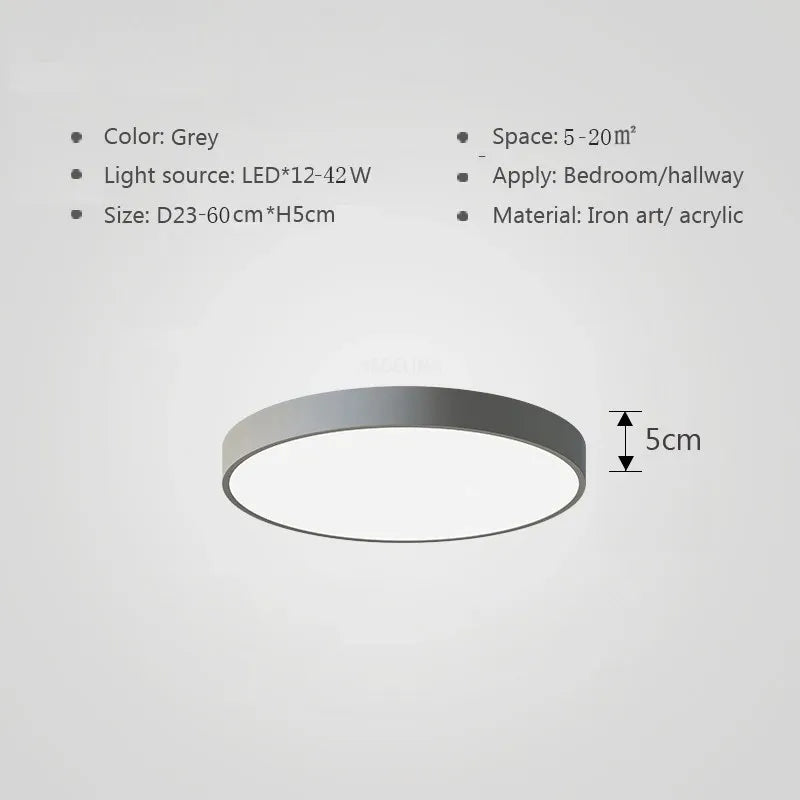 Mehrfarbige LED-Deckenleuchte – Moderne, farbenfrohe Beleuchtung für Wohnzimmer und Schlafzimmer