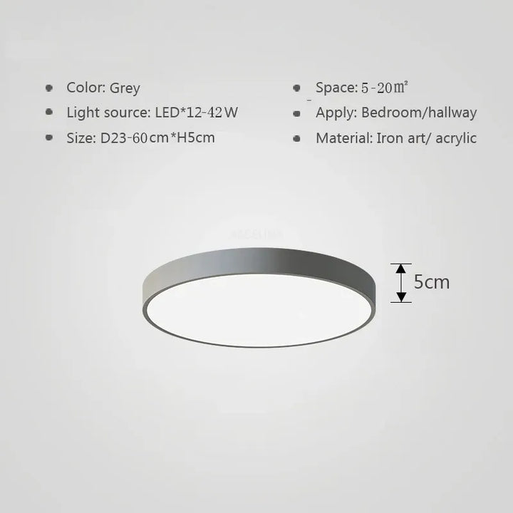 Mehrfarbige LED-Deckenleuchte – Moderne, farbenfrohe Beleuchtung für Wohnzimmer und Schlafzimmer
