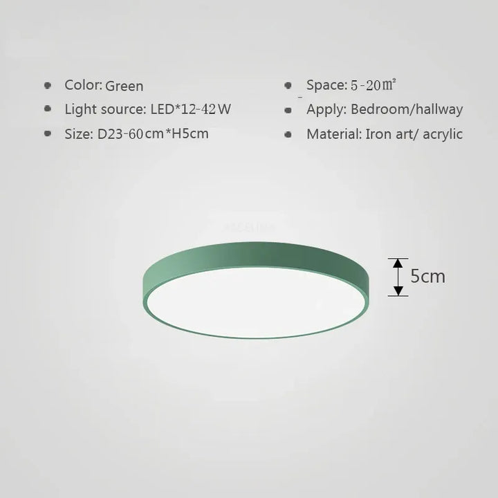 Mehrfarbige LED-Deckenleuchte – Moderne, farbenfrohe Beleuchtung für Wohnzimmer und Schlafzimmer