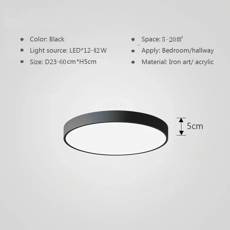 Mehrfarbige LED-Deckenleuchte – Moderne, farbenfrohe Beleuchtung für Wohnzimmer und Schlafzimmer