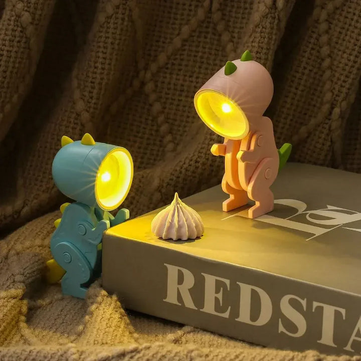 Niedliche Dinosaurier LED Tischlampen – Verstellbare Tierfiguren Nachtlichter für Kinder | Karnz