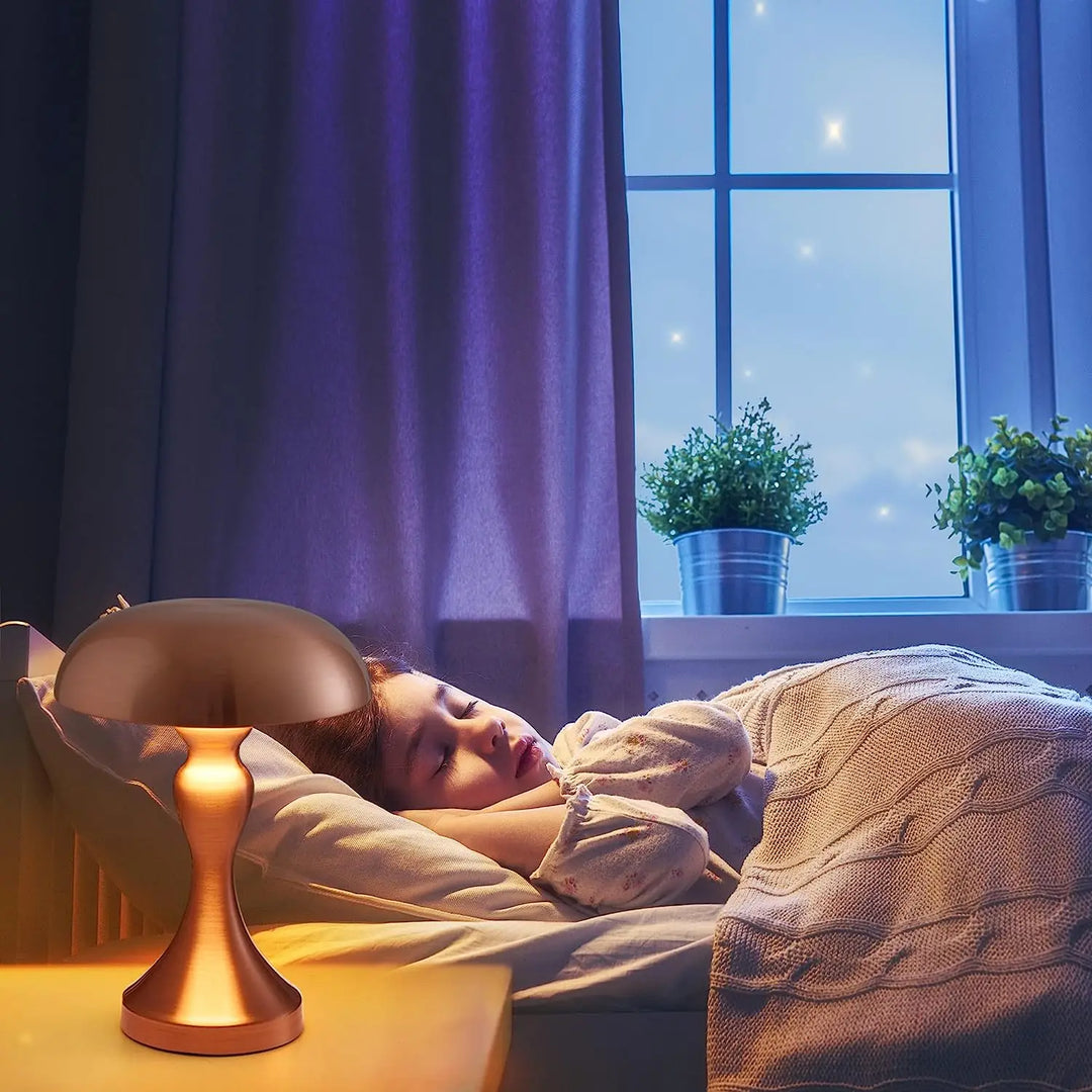 Wiederaufladbare LED-Leseleuchte mit Nachtlicht – Dimmbare Tischlampe für Schlafzimmer und Wohnzimmer, USB | Karnz