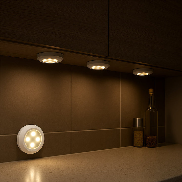LED Spot (rund) 3 Stk. inkl. Fernbedienung | Karnz