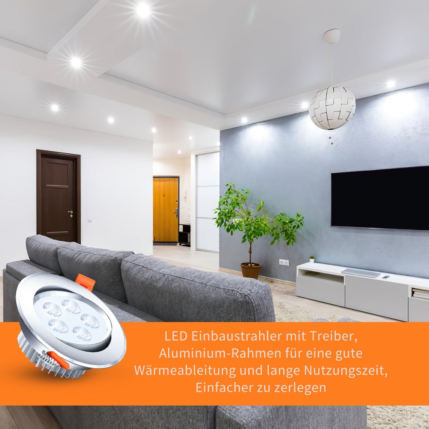 LED Einbaustrahler LED Spot 3W Kaltweiß/Warmweiß | Karnz