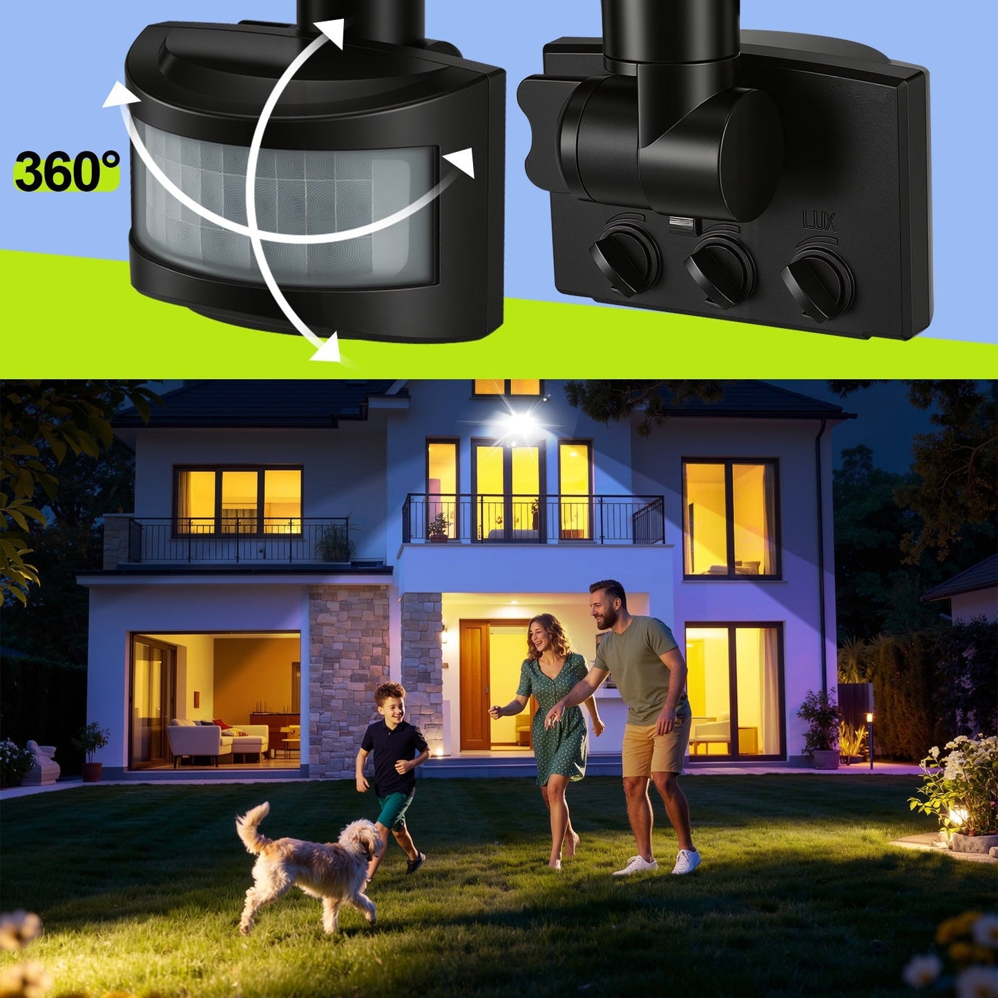 LED Fluter mit Bewegungsmelder Kaltweiß 10W-100W(kein Stecker) | Karnz