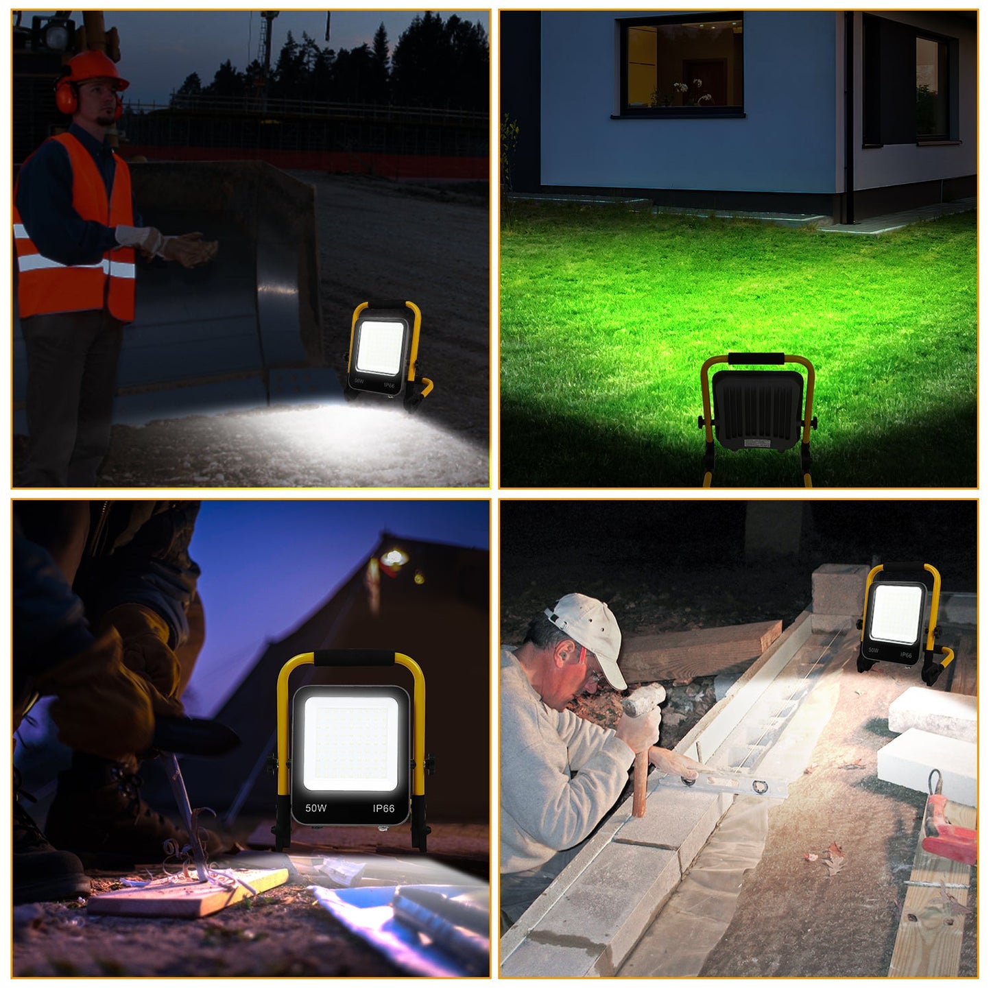 LED Baustrahler 50W-200W Kaltweiß IP66 | Karnz