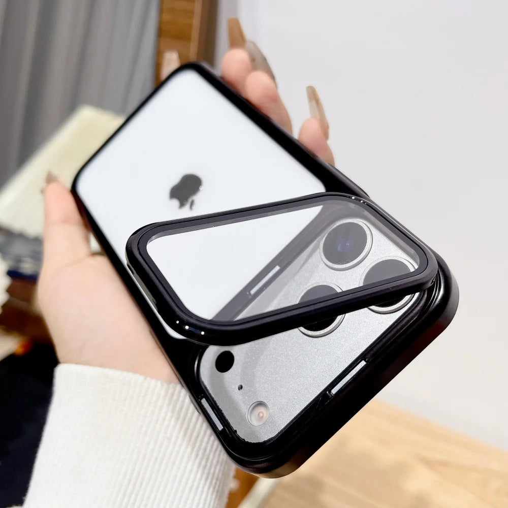 Ultrafeine Premium-Hülle mit faltbarem Kameraständer für iPhone 17-Serie