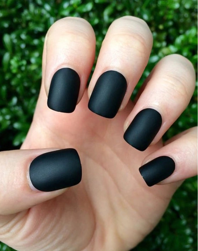 Mitternachtsmatte schwarze Nagellack | Karnz