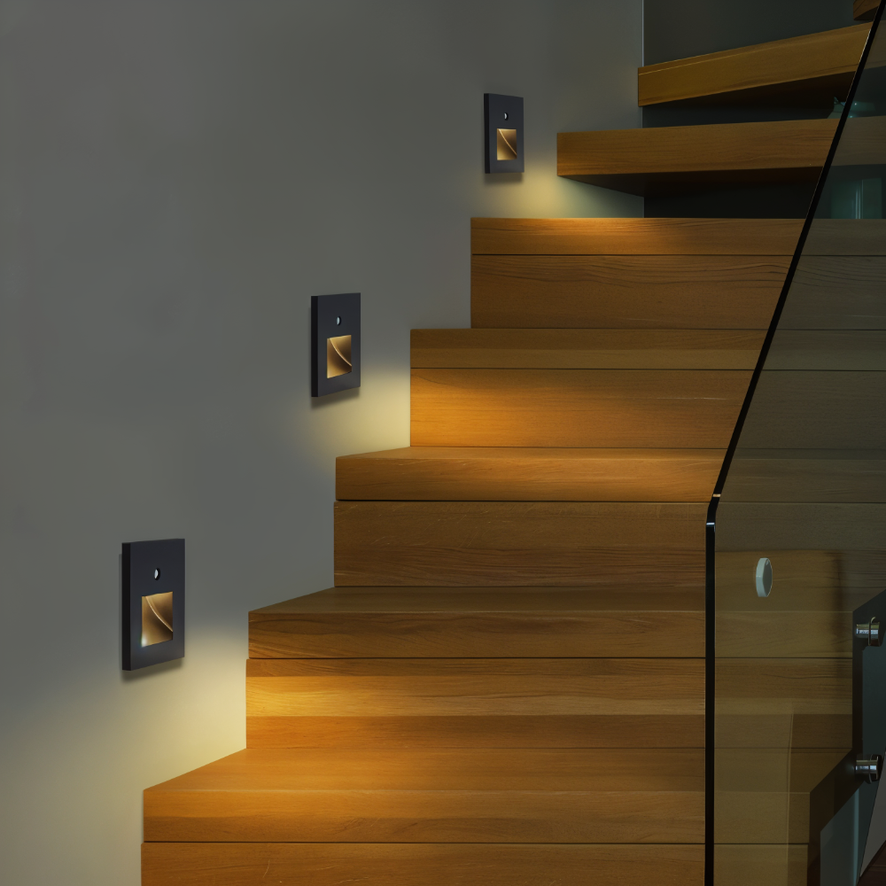 LED-Stufenleuchte für den Innenbereich mit Bewegungserkennung und stilvollen Farben