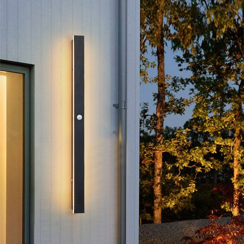 Zenith - Tight LED Wandleuchten Schwarzes Metall für Innen und Außen, modernes Design für Garten und Flur | Karnz