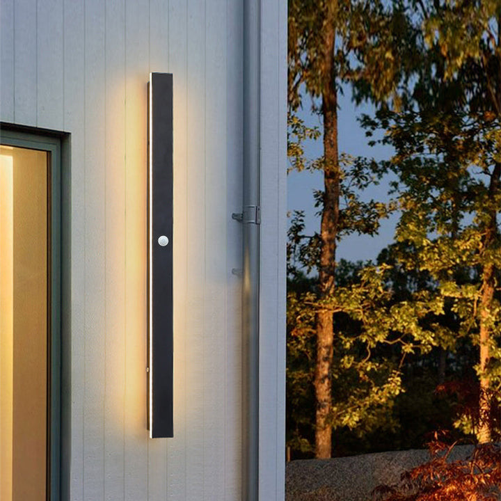 Zenith - Tight LED Wandleuchten Schwarzes Metall für Innen und Außen, modernes Design für Garten und Flur | Karnz