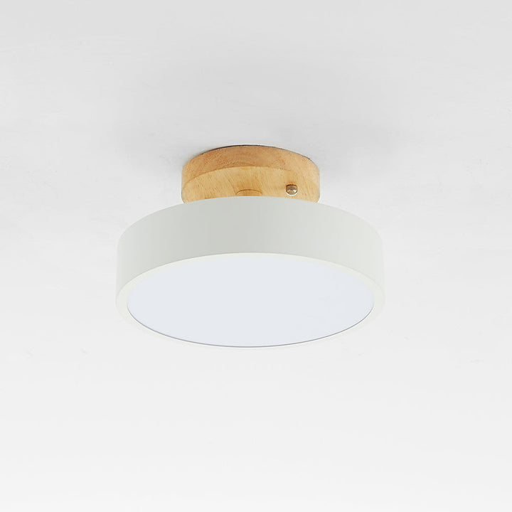 Stylische LED-Deckenlampe aus Holz und Acryl für Schlafzimmer, Esszimmer und Wohnzimmer | Karnz