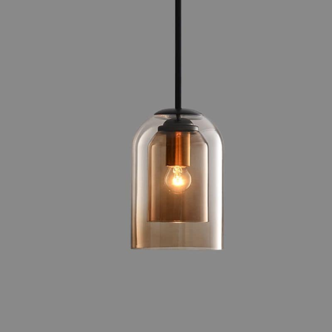 LuxeBeam Licht - Moderne Pendelleuchte aus doppeltem Glas | Karnz
