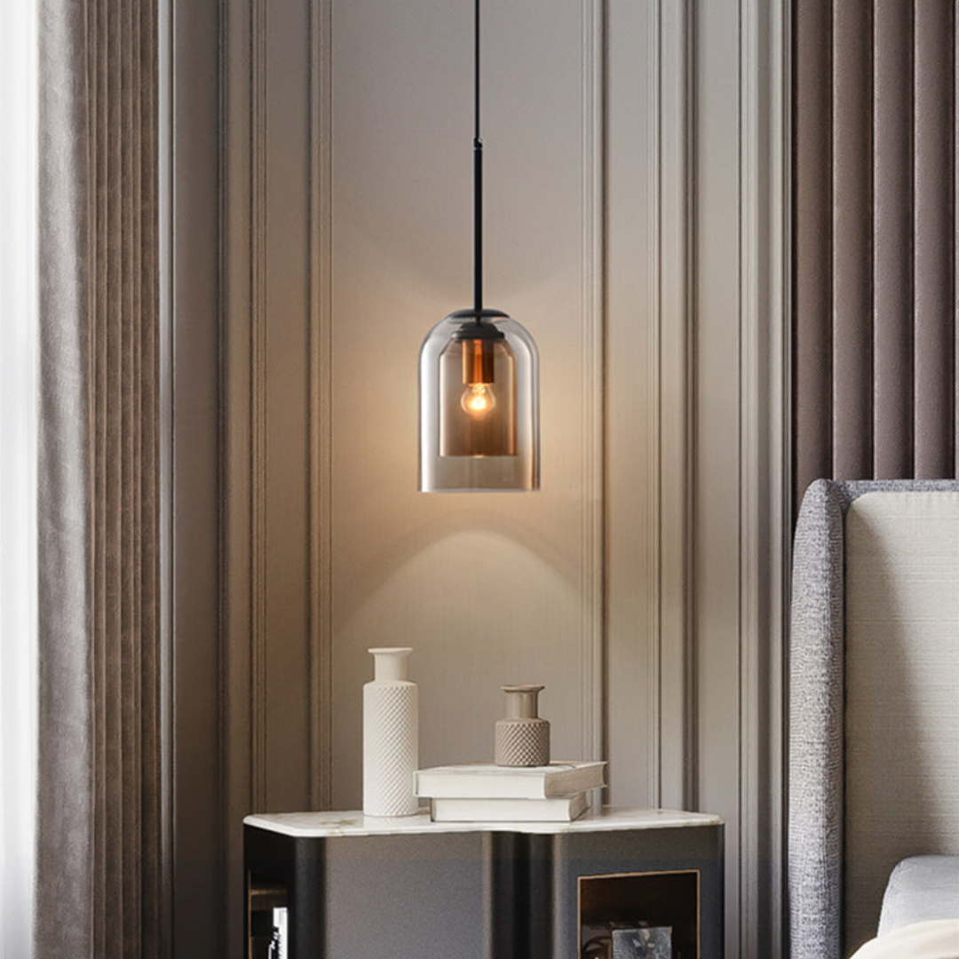 LuxeBeam Licht - Moderne Pendelleuchte aus doppeltem Glas | Karnz