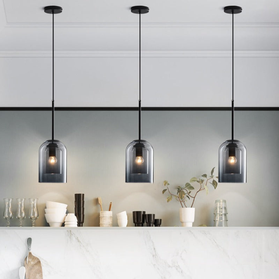 LuxeBeam Licht - Moderne Pendelleuchte aus doppeltem Glas | Karnz