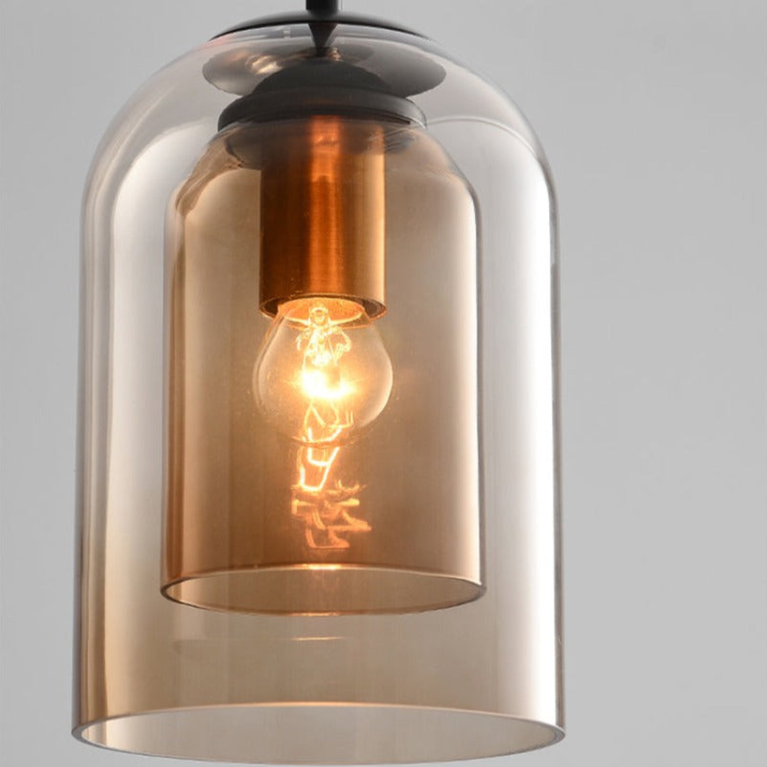 LuxeBeam Licht - Moderne Pendelleuchte aus doppeltem Glas | Karnz
