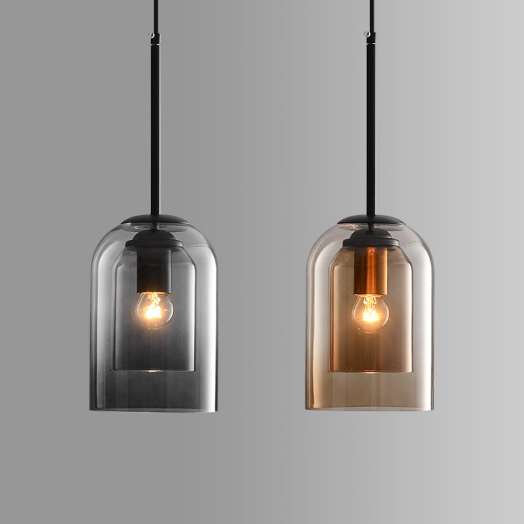LuxeBeam Licht - Moderne Pendelleuchte aus doppeltem Glas | Karnz