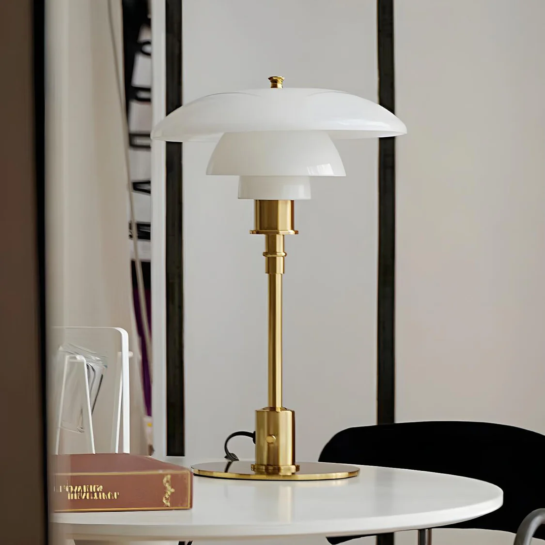 Nordische Glas Tischlampe – Minimalistische LED-Lampe für zu Hause | Karnz