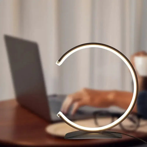 Moderne LED-Dimmlampe mit Touch-Steuerung – Schreibtischlampe im minimalistischen Design, energiesparend und stufenlos dimmbar