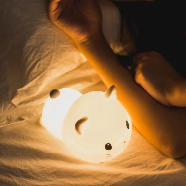 LED Nachtlicht für Kinder – Dimmbare Nachtlampe mit -Design, USB Aufladbar, Berührungssteuerung | Karnz