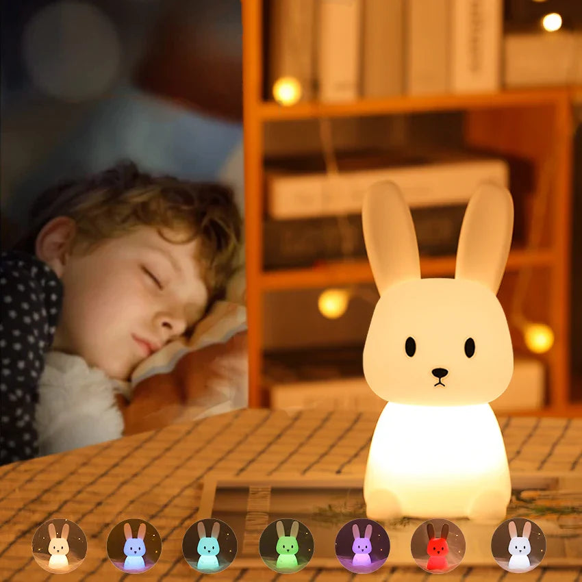 LED Nachtlicht für Kinder – Dimmbare Nachtlampe mit -Design, USB Aufladbar, Berührungssteuerung | Karnz