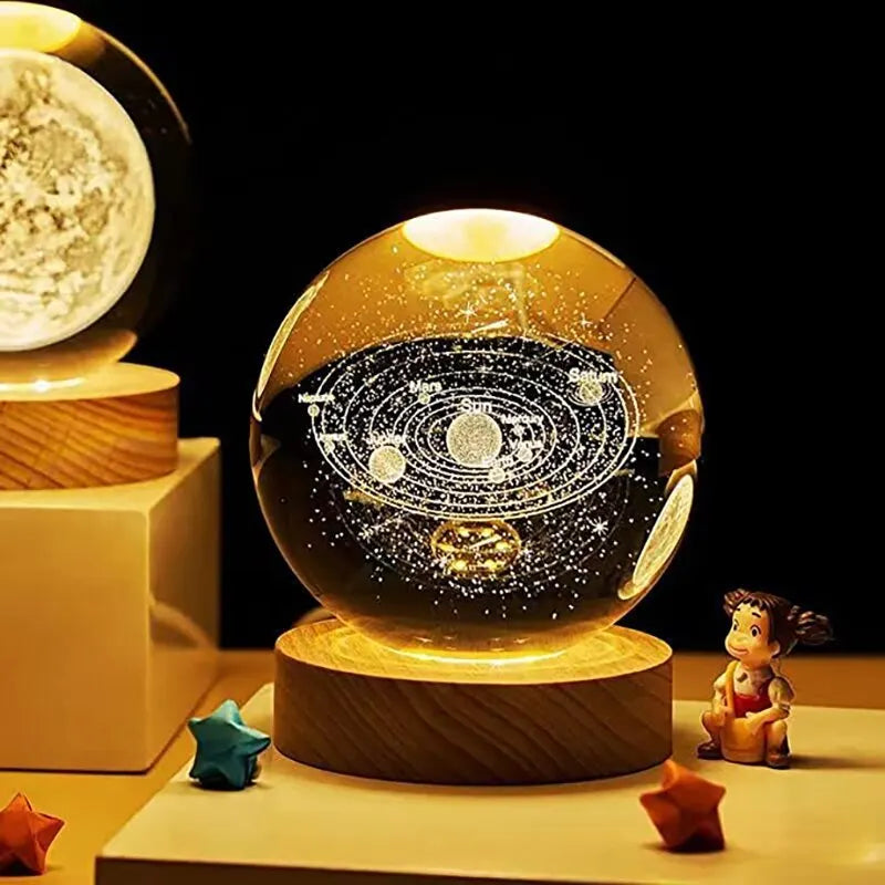 Solar-System Tischlampe – LED Leuchte mit Planeten Design für Wohnräume | Karnz