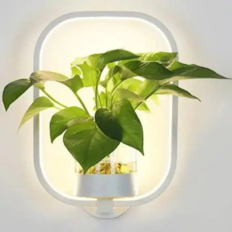 LED-Wandleuchte mit integriertem Pflanzen – Designer-Wandleuchten für Innenräume