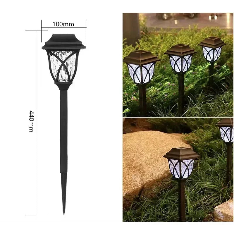 LED Solar Gartenleuchten – Dekorative Solarbetriebene Rasenlichter für Außenwege | Karnz
