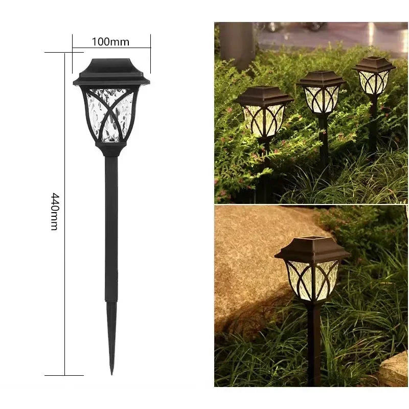 LED Solar Gartenleuchten – Dekorative Solarbetriebene Rasenlichter für Außenwege | Karnz