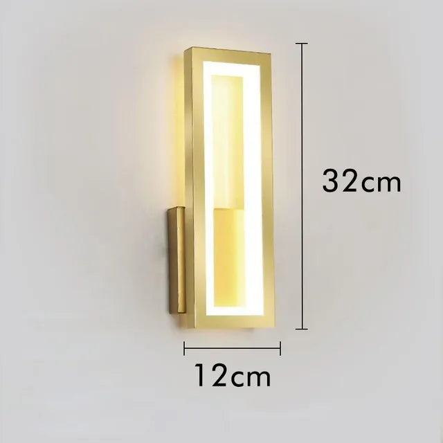 Moderne LED-Wandlampe für den Innenbereich im minimalistischen Design – Stilvolle Wandlampe für Wohnzimmer & Flur | Karnz